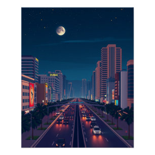 City Dubai United Arab Emirates Poster