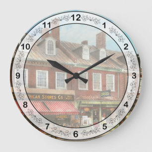 City - Easton MD - Ein Stück amerikanisches Leben  Große Wanduhr