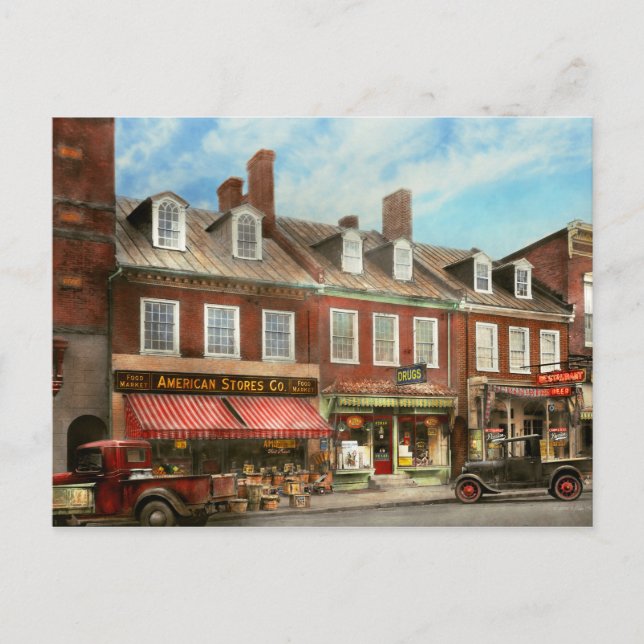 City - Easton MD - Ein Stück amerikanisches Leben  Postkarte (Vorderseite)