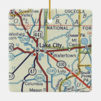 City FL Vintage Karte