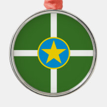 City Flag Jackson (Mississippi) Keramik Ornamen