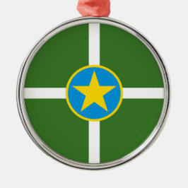City Flag Jackson (Mississippi) Keramik Ornamen Ornament Aus Metall