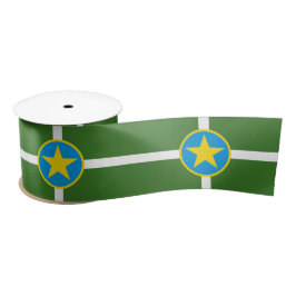 City Flag Jackson (Mississippi) Satin Ribbon Satinband