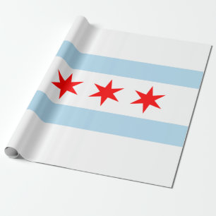City Flag of Chicago (Illinois) Geschenkpapier