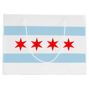City Flag of Chicago (Illinois) Große Geschenktüte