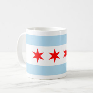 City Flag of Chicago (Illinois) Kaffeetasse