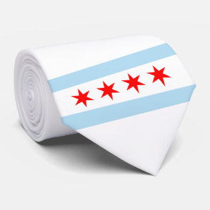 City Flag of Chicago (Illinois) Krawatte