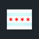 City Flag of Chicago (Illinois) Leinwanddruck<br><div class="desc">Dieses Design zeichnet sich durch die zivile Flagge von Chicago aus, die aus zwei hellblauen horizontalen Balken oder Streifen auf weißem Hintergrund besteht. Die Stadt Chicago, ist die bevölkerungsreichste Stadt im US-Staat Illinois und eine der bevölkerungsreichsten Städte in den Vereinigten Staaten; sie ist auch die bevölkerungsreichste Stadt im Mittleren Westen...</div>