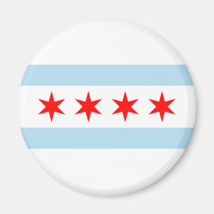 City Flag of Chicago (Illinois) Magnet