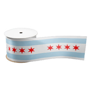 City Flag of Chicago (Illinois) Satinband