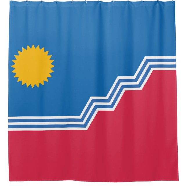 City Flag of Sioux Falls (South Dakota) Duschvorhang (Vorderseite)