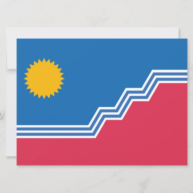 City Flag of Sioux Falls (South Dakota) Karte (Vorderseite)
