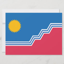City Flag of Sioux Falls (South Dakota) Karte