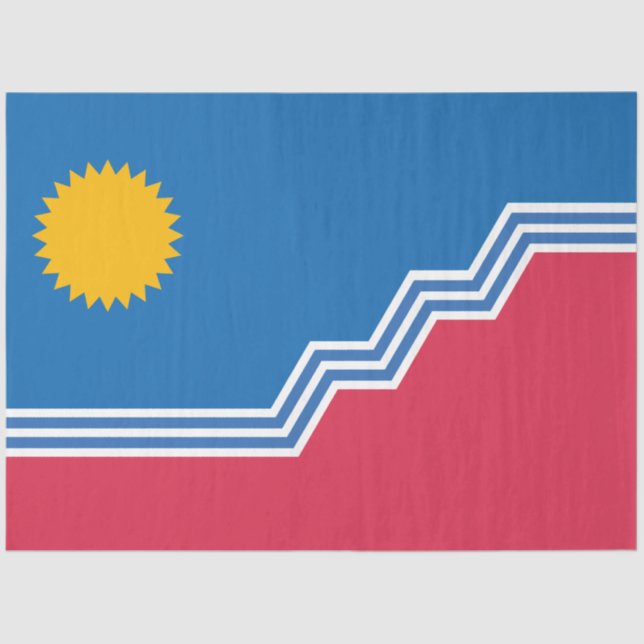 City Flag of Sioux Falls (South Dakota) Seidenpapier (Vorderseite)