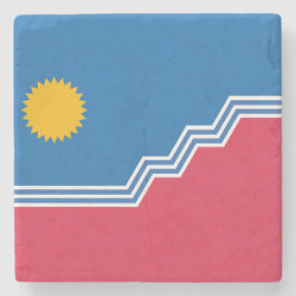 City Flag of Sioux Falls (South Dakota) Steinuntersetzer