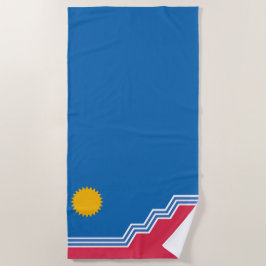 City Flag of Sioux Falls (South Dakota) Strandtuch
