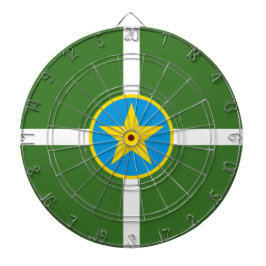 City Flag von Jackson (Mississippi) Dartscheibe