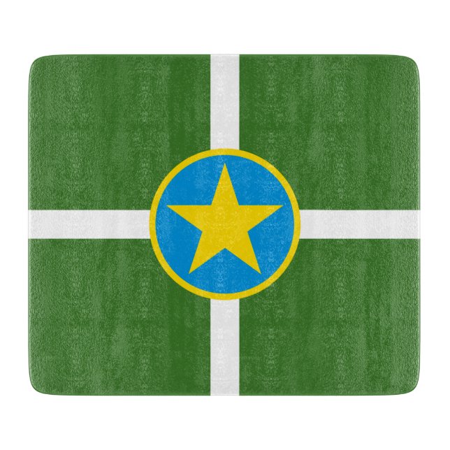 City Flag von Jackson (Mississippi) Schneidebrett (Vorderseite)