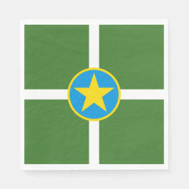 City Flag von Jackson (Mississippi) Serviette