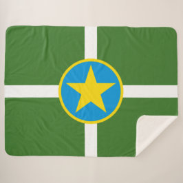 City Flag von Jackson (Mississippi) Sherpadecke