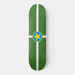 City Flag von Jackson (Mississippi) Skateboard