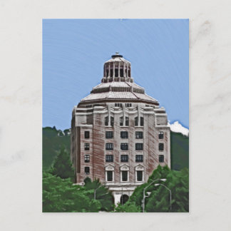 City Gebäude, Asheville Postkarte