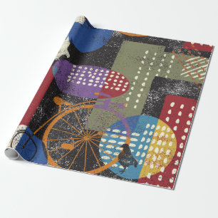 City Grunge abstrakte, nahtlose Vintage Muster. Geschenkpapier