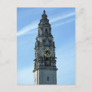 City Hall Clock Tower, Cardiff Postkarte