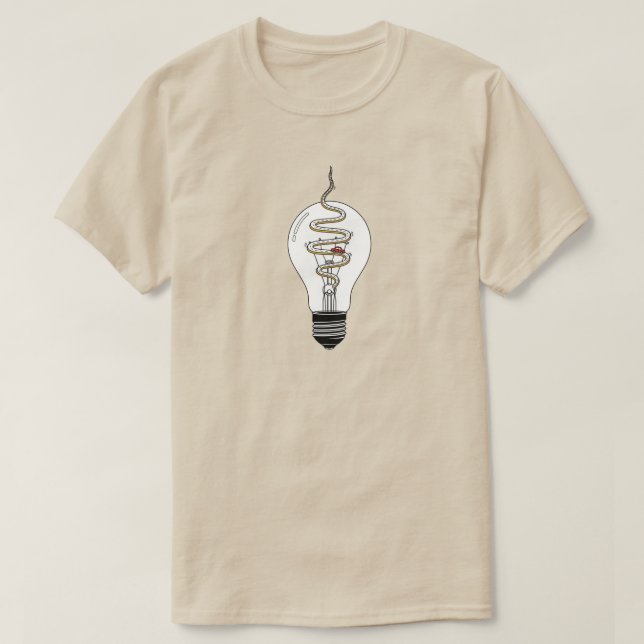 City Highway Light Bulb - Unisex Minimalistisch Ts T-Shirt (Design vorne)