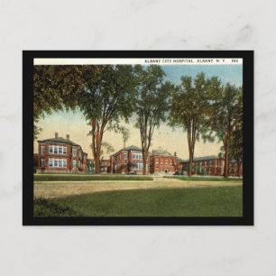 City Hospital, Albany, New York 1928 Vintage auf D Postkarte