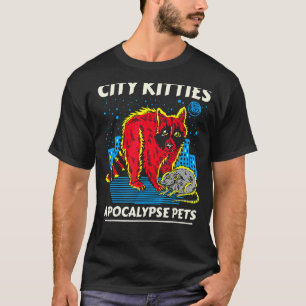 City Kätzchens Apokalypse Raccoon Opossum-Klasse T-Shirt