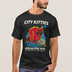 City Kätzchens Apokalypse Raccoon Opossum-Klasse T-Shirt