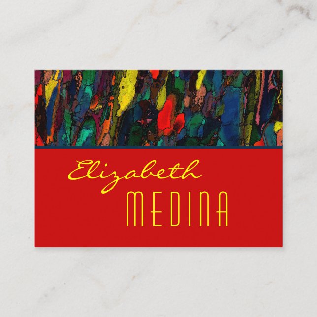 City Life ~ UNISEX Business Cards 3,5" x 2,5" Visitenkarte (Vorderseite)