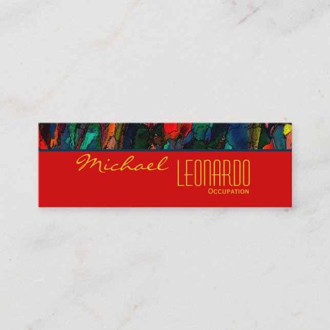 City Life ~ UNISEX Business Cards Mini Visitenkarte (Vorderseite)