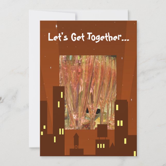 City Lights Dinner Party - Einladung (Vorderseite)