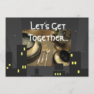 City Lights Dinner Party Einladung