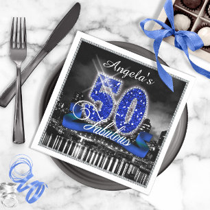 City Lights Fabulous Fifty ID191 Serviette