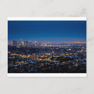 City Los Angeles Cityscape Skyline Downtown Postkarte