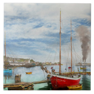 City - Mackinac Island MI - Nautical Typ 1906 Fliese