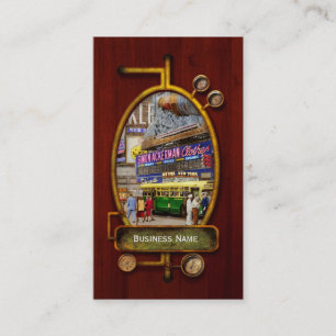 City - Manhattan, NY - 43rd and Broadway 1952 Visitenkarte