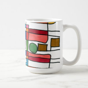 "City Map" Abstrakte Design-Tasse Tasse