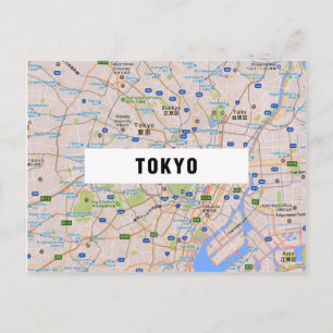 CITY MAP POSTCARDS FILM Tokyo Postkarte