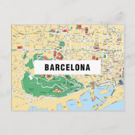 CITY MAP POSTCARDS Filme in Barcelona Postkarte