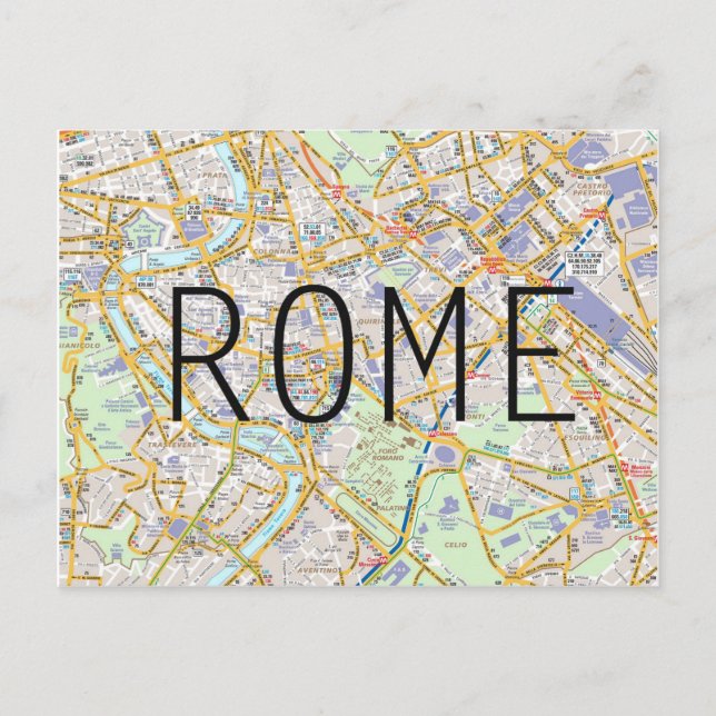 CITY MAP POSTCARDS in Rom Postkarte (Vorderseite)