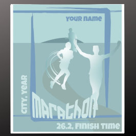 City Marathon Läufer Club Time Aufkleber