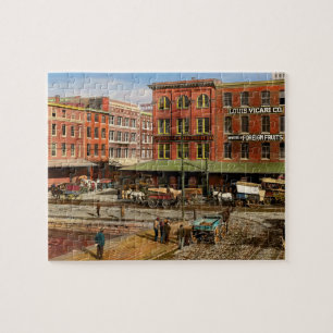 City MD - Pratt St - Fruchtimporteure 1906 Rechts Puzzle