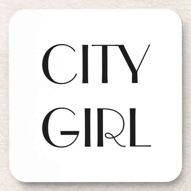 CITY MIRL Zitat Untersetzer (Vorderseite)