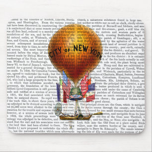 City New York Hot Air Ballon Mousepad