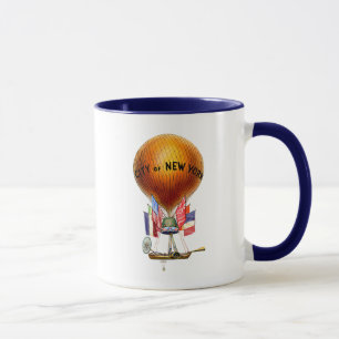 City New York Hot Air Ballon Tasse