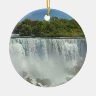 City - Niagara NY - The American Falls in Niagara Keramik Ornament